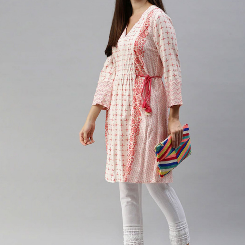Off white and pink Tunics
