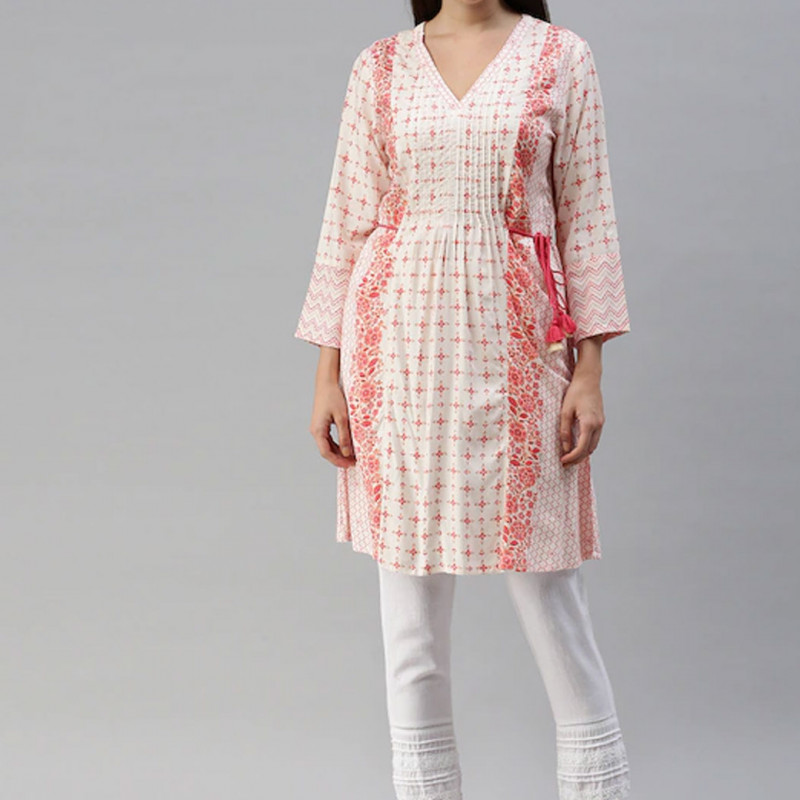 Off white and pink Tunics